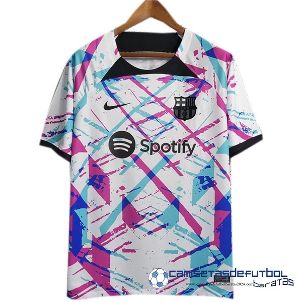 Nike Tailandia Especial Camiseta Barcelona  Equipación 2023 2024 Blanco Purpura