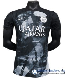 Nike Tailandia Especial Jugadores Camiseta Paris Saint Germain Equipación 2023 2024 Gris Negro