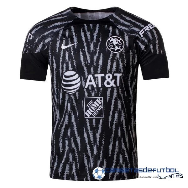 Nike Tailandia Portero Camiseta Club América 2022 Equipación 2023 Negro
