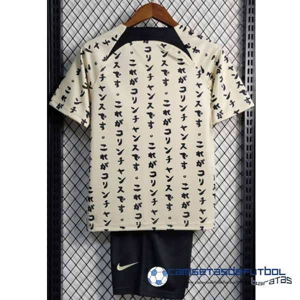 Nike Tercera Conjunto De Niños Corinthians Paulista 2022 Equipación 2023 Amarillo - Image 2