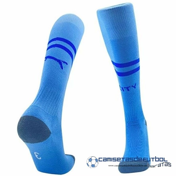 PUMA Casa Calcetines Manchester City Equipación 2023 2024 Azul