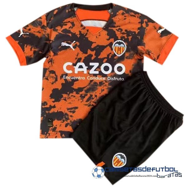 PUMA Concepto Conjunto De Niños Valencia  Equipación 2023 2024 Naranja