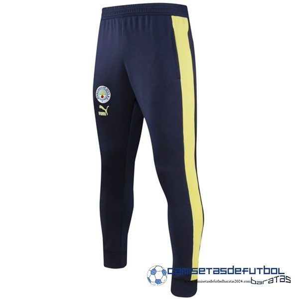 PUMA Pantalones Deportivos Manchester City  Equipación 2023 2024 Azul Amarillo