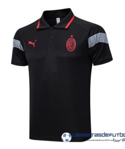 PUMA Polo AC Milan  Equipación 2023 2024 Negro Rojo