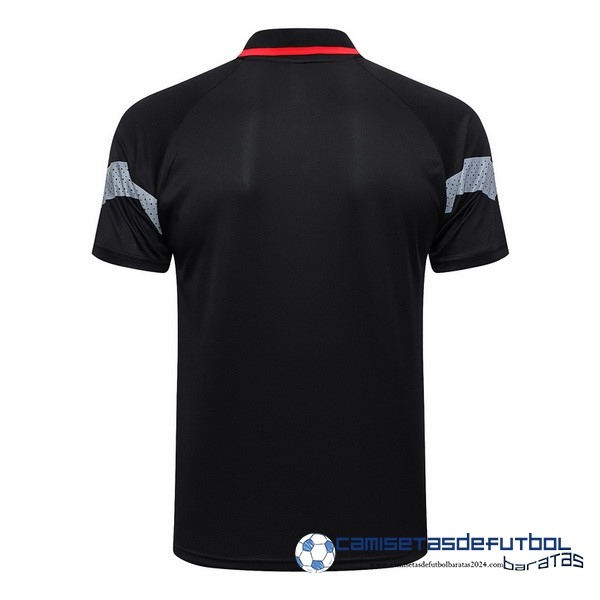 PUMA Polo AC Milan  Equipación 2023 2024 Negro Rojo - Image 2