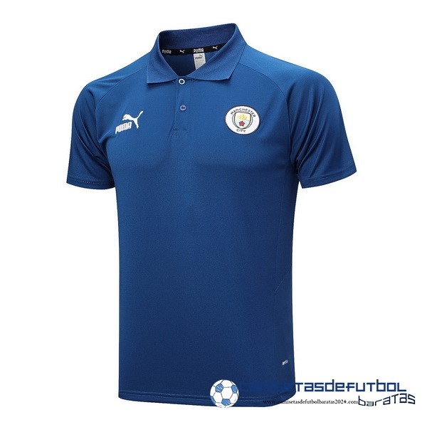 PUMA Polo Manchester City Equipación 2023 2024 Azul Marino