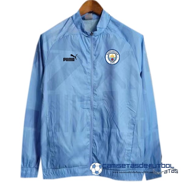 PUMA Rompevientos Manchester City Equipación 2023 2024 Azul Claro