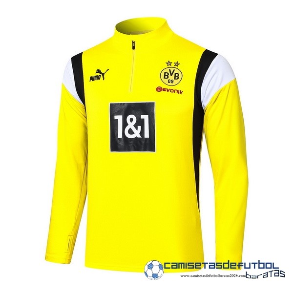PUMA Sudadera Entrenamiento Borussia Dortmund Equipación 2023 2024 Amarillo Negro Blanco
