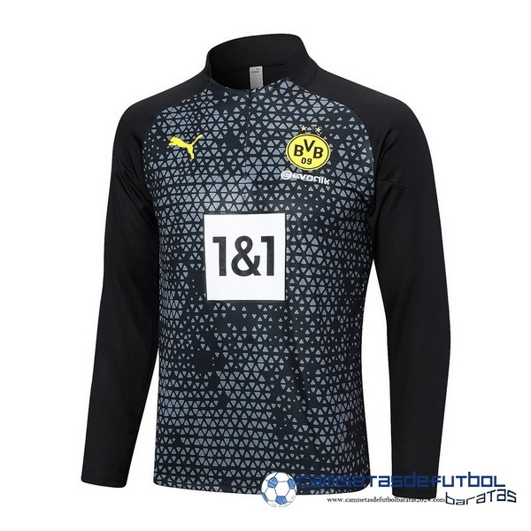 PUMA Sudadera Entrenamiento Borussia Dortmund Equipación 2023 2024 Gris Negro
