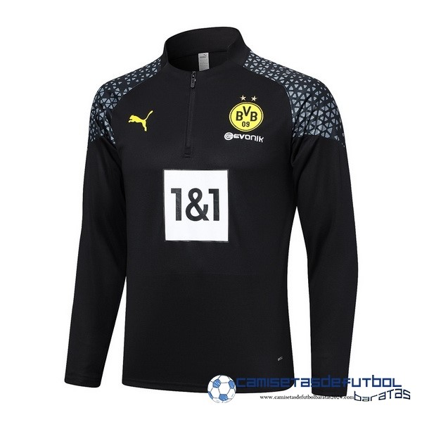 PUMA Sudadera Entrenamiento Borussia Dortmund Equipación 2023 2024 Negro Gris