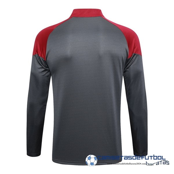 PUMA Sudadera Entrenamiento Manchester City Equipación 2023 2024 Rojo Gris - Image 2