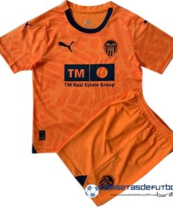 PUMA Tercera Conjunto De Niños Valencia  Equipación 2023 2024 Naranja