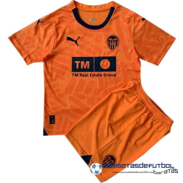 PUMA Tercera Conjunto De Niños Valencia Equipación 2023 2024 Naranja