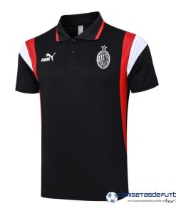 Polo AC Milan Equipación 2023 2024 Negro Rojo Blanco