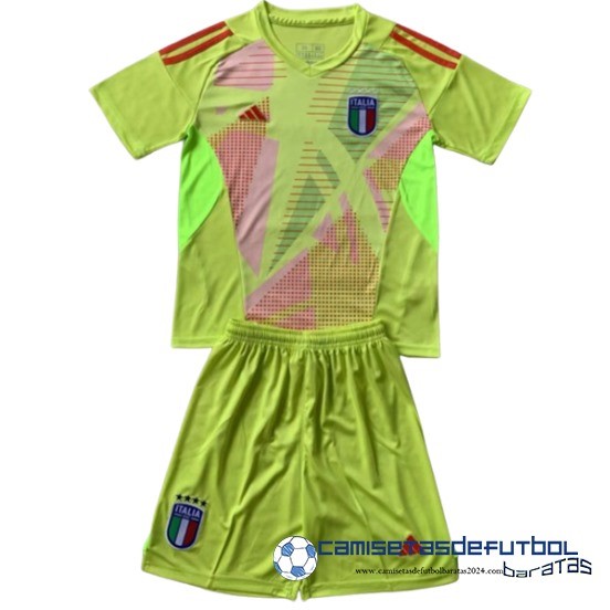 Portero Conjunto De Hombre Italia Equipación 2024 Amarillo