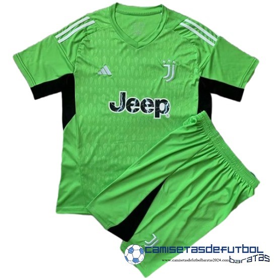 Portero Conjunto De Juventus Niños Equipación 2023 2024 Verde