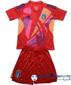 Portero Conjunto De Niños Italia Equipación 2024 Rojo