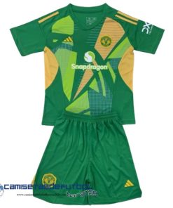Portero Conjunto De Niños Manchester United Equipación 2024 2025 Verde