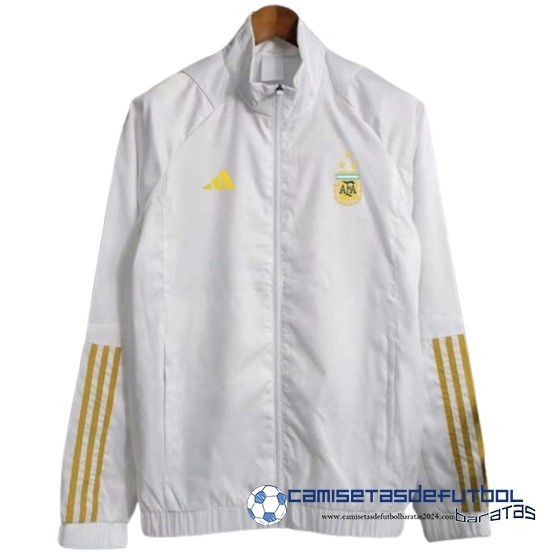 Rompevientos Argentina Equipación 2023 Blanco Amarillo