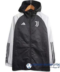 Rompevientos Juventus Equipación 2023 2024 Negro I Blanco