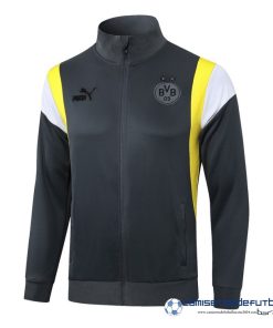 Ropa Deportiva Con Cremallera Larga Borussia Dortmund Equipación 2023 2024 Gris Amarillo