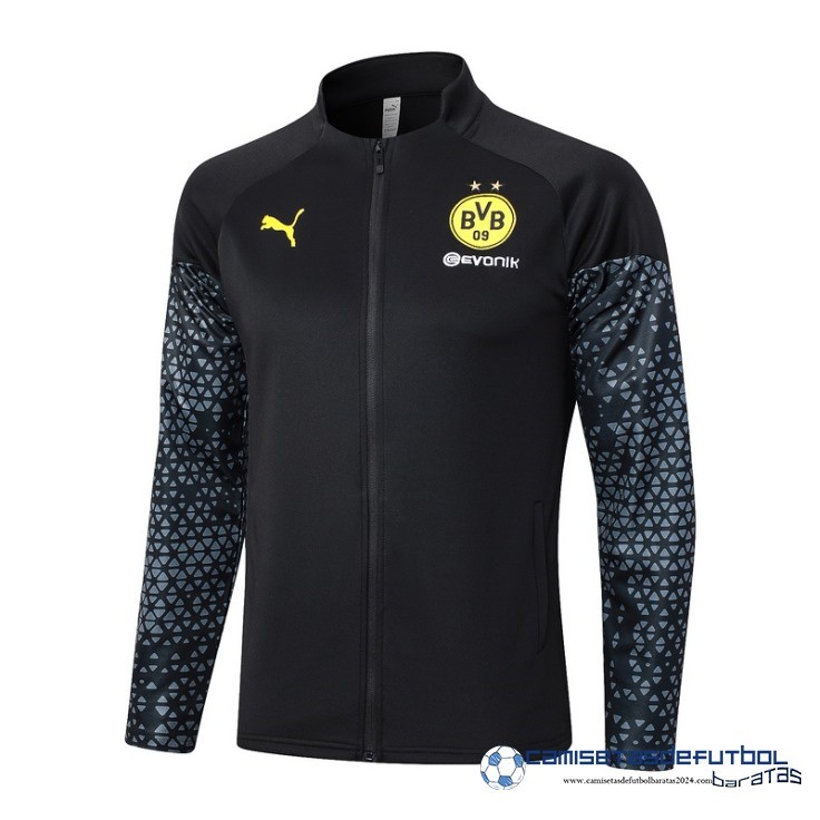 Ropa Deportiva Con Cremallera Larga Borussia Dortmund Equipación 2023 2024 Negro Gris