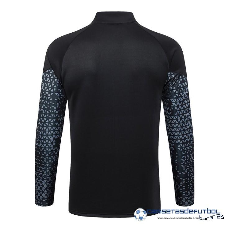 Ropa Deportiva Con Cremallera Larga Borussia Dortmund Equipación 2023 2024 Negro Gris - Image 2