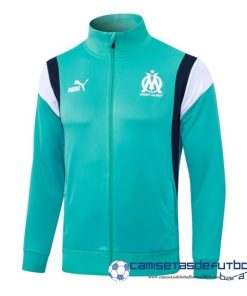 Ropa Deportiva Con Cremallera Larga Marsella Equipación 2023 2024 Verde Blanco