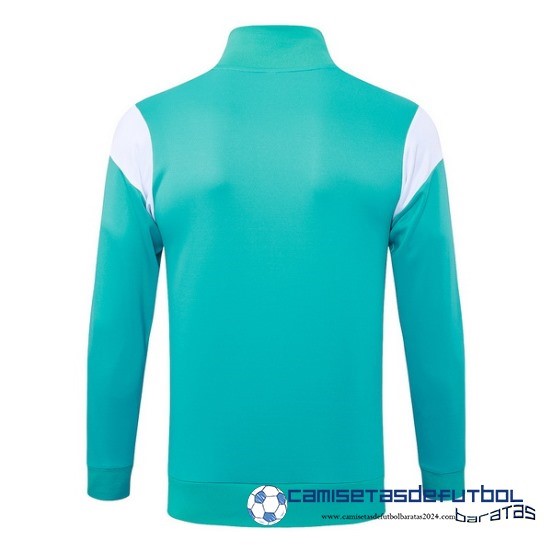 Ropa Deportiva Con Cremallera Larga Marsella Equipación 2023 2024 Verde Blanco - Image 2