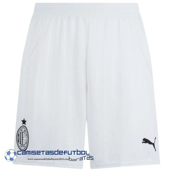 Segunda Pantalones AC Milan Equipación 2024 2025 Blanco