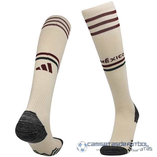 Segunda Calcetines Niños México 2022 Amarillo
