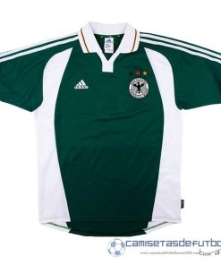 Segunda Camiseta Alemania Retro Equipación 2000 2002 Verde