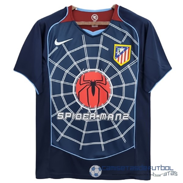 Segunda Camiseta Atlético Madrid Retro Equipación 2004 Azul