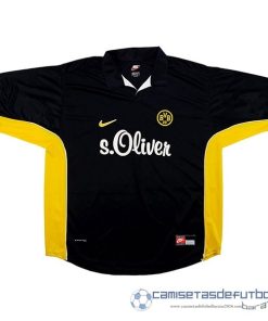 Segunda Camiseta Borussia Dortmund Retro Equipación 1998 2000 Negro