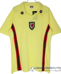 Segunda Camiseta Gales Retro Equipación 1976 1979 Amarillo