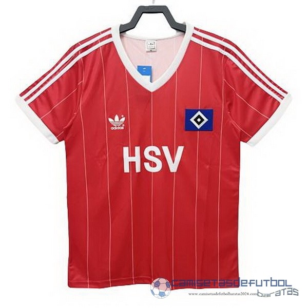 Segunda Camiseta Hamburgo Retro Equipación 1983 1984 Rojo