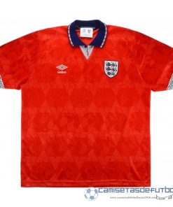 Segunda Camiseta Inglaterra Retro Equipación 1990 Rojo
