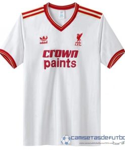 Segunda Camiseta Liverpool Retro Equipación 1985 1986 Blanco