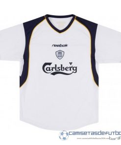 Segunda Camiseta Liverpool Retro Equipación 2001 2003 Blanco