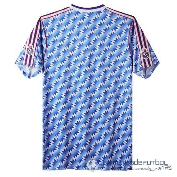 Segunda Camiseta Manchester United Retro Equipación 1992 Azul - Image 2