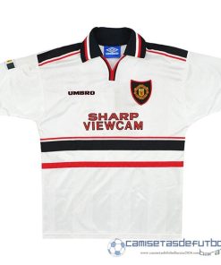 Segunda Camiseta Manchester United Retro Equipación 1998 1999 Blanco