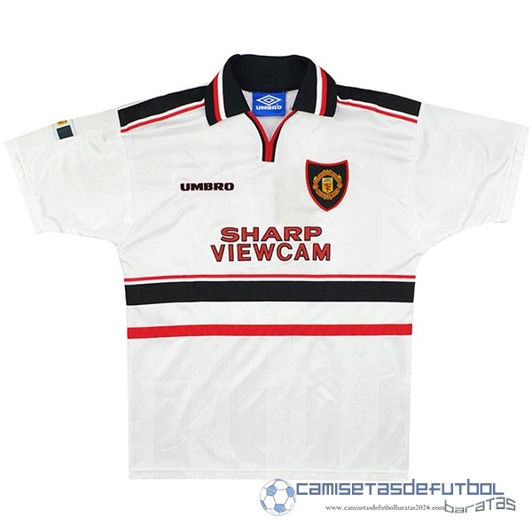 Segunda Camiseta Manchester United Retro Equipación 1998 1999 Blanco