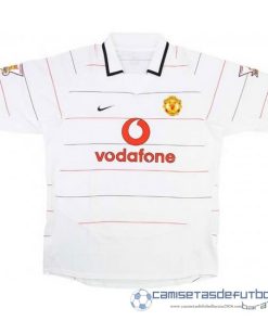 Segunda Camiseta Manchester United Retro Equipación 2003 2005 Blanco