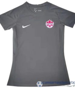 Segunda Camiseta Mujer Canadá 2022 Negro