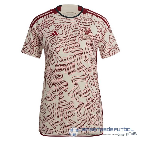 Segunda Camiseta Mujer México 2022 Rojo