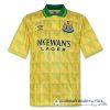 Segunda Camiseta Newcastle United Retro Equipación 1991 Amarillo