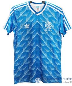 Segunda Camiseta Países Bajos Retro Equipación 1988 Azul