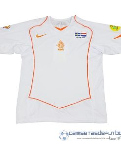 Segunda Camiseta Países Bajos Retro Equipación 2004 Blanco