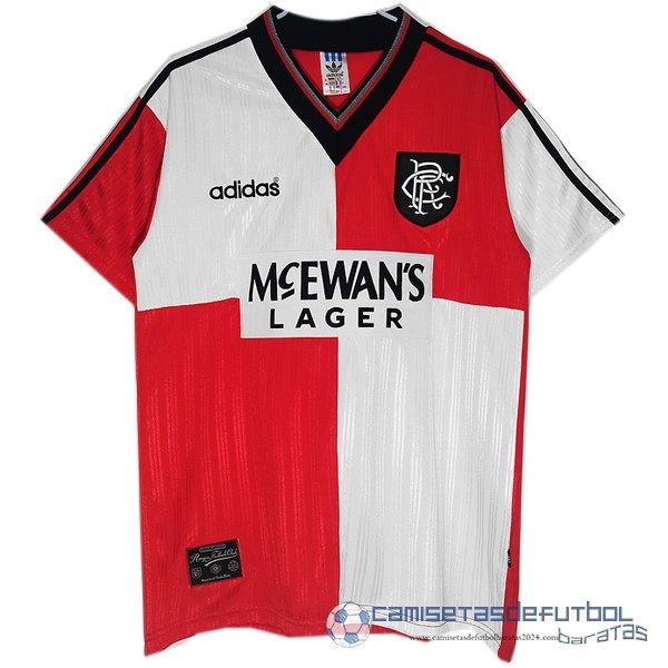 Segunda Camiseta Rangers Retro Equipación 1995 1996 Rojo