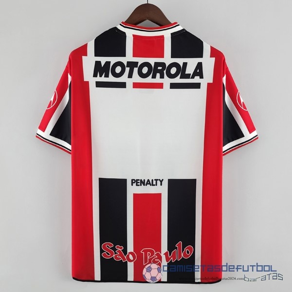 Segunda Camiseta São Paulo Retro Equipación 2000 Rojo Negro - Image 2